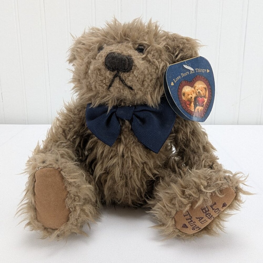 Vintage Love Bears All Things Brown Teddy Bear Plush 6" Stuffed Animal 2001 Tags